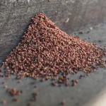 Frass atau kotoran rayap kayu kering yang menumpuk di sekitar material kayu