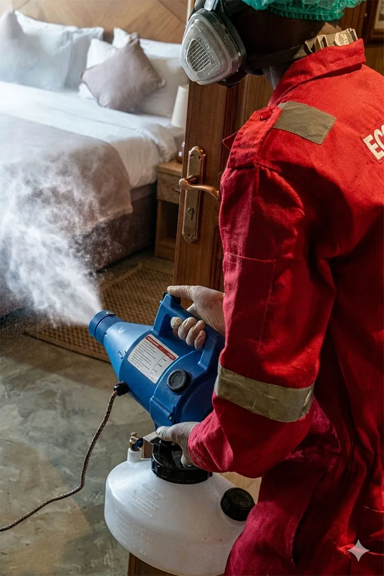 Disinfeksi dengan mesin cold fogger